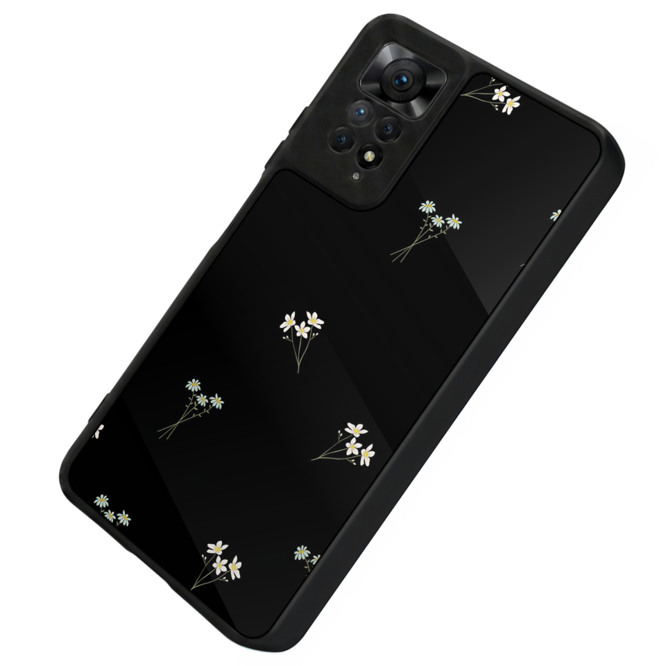 Xiaomi Redmi Note 11 Pro Uyumlu Cicek Tasarımlı Glossy Premium Kılıf