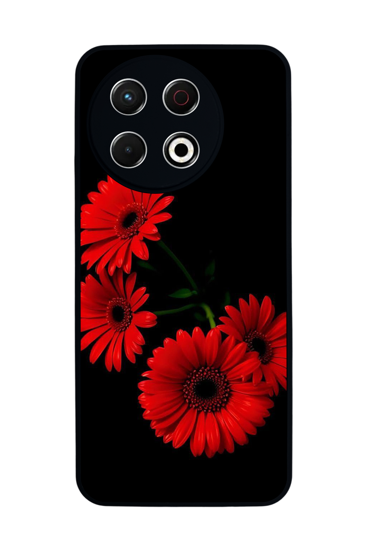 Tecno Spark 30 Pro Uyumlu Cicek Tasarımlı Glossy Premium Kılıf