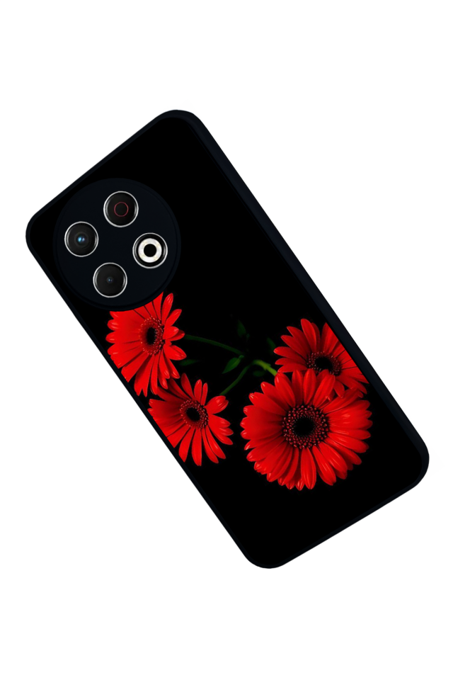 Tecno Spark 30 Pro Uyumlu Cicek Tasarımlı Glossy Premium Kılıf