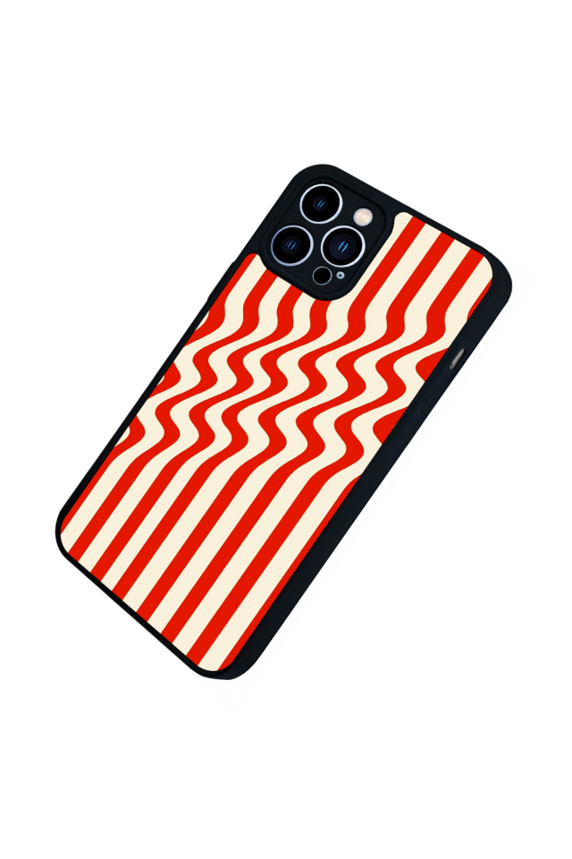 iPhone 12 Pro Max Uyumlu Çizgi Sanatı Tasarımlı Glossy Premium Kılıf