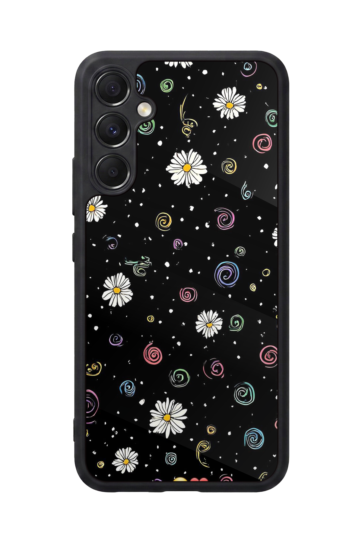 Samsung Galaxy M34 Uyumlu Floral Tasarımlı Glossy Premium Kılıf