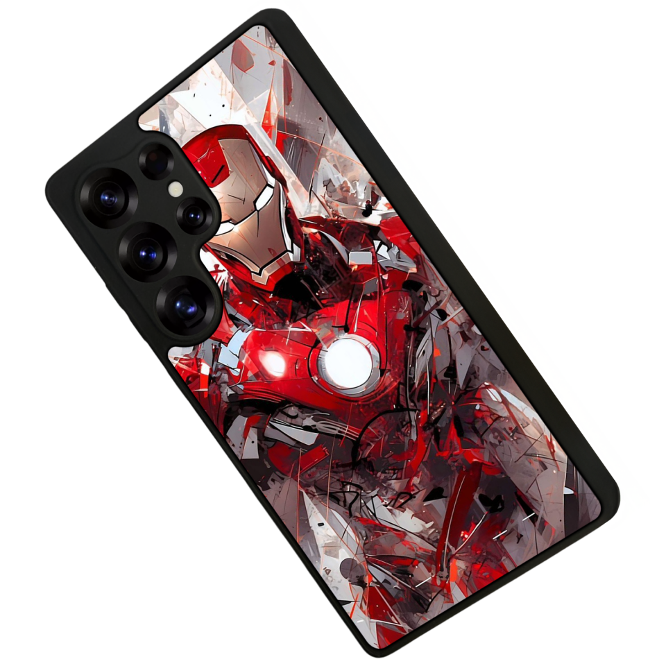 Samsung Galaxy S25 Ultra Uyumlu Iron Man ( Demir Adam ) Tasarımlı Glossy Premium Kılıf