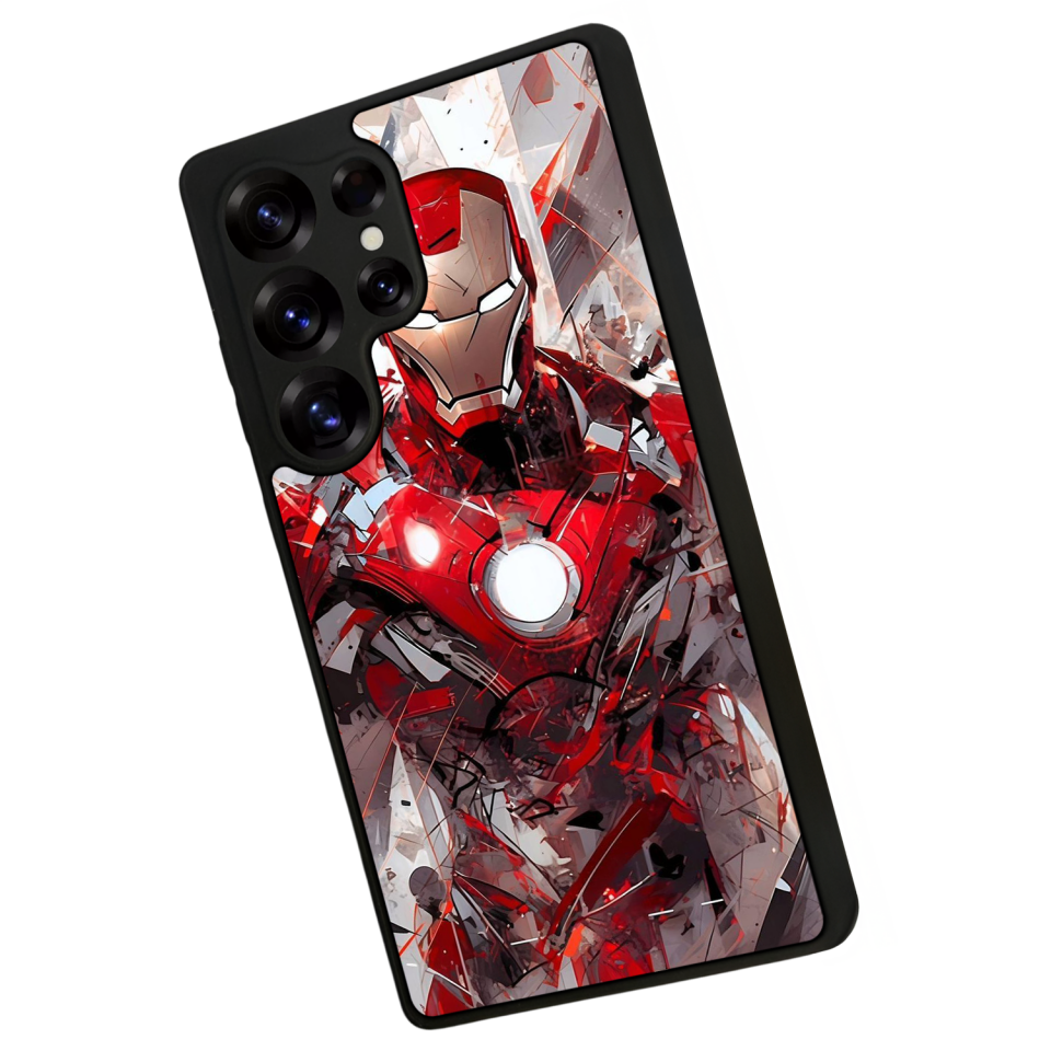 Samsung Galaxy S25 Ultra Uyumlu Iron Man ( Demir Adam ) Tasarımlı Glossy Premium Kılıf