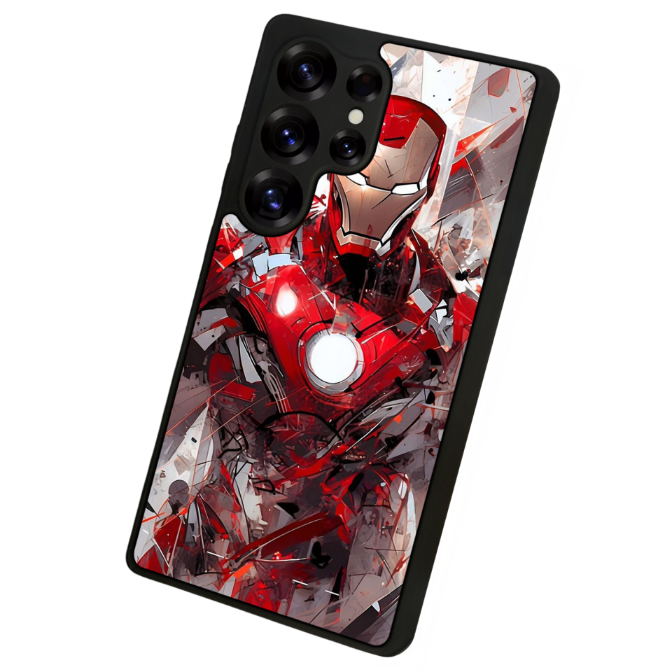Samsung Galaxy S25 Ultra Uyumlu Iron Man ( Demir Adam ) Tasarımlı Glossy Premium Kılıf