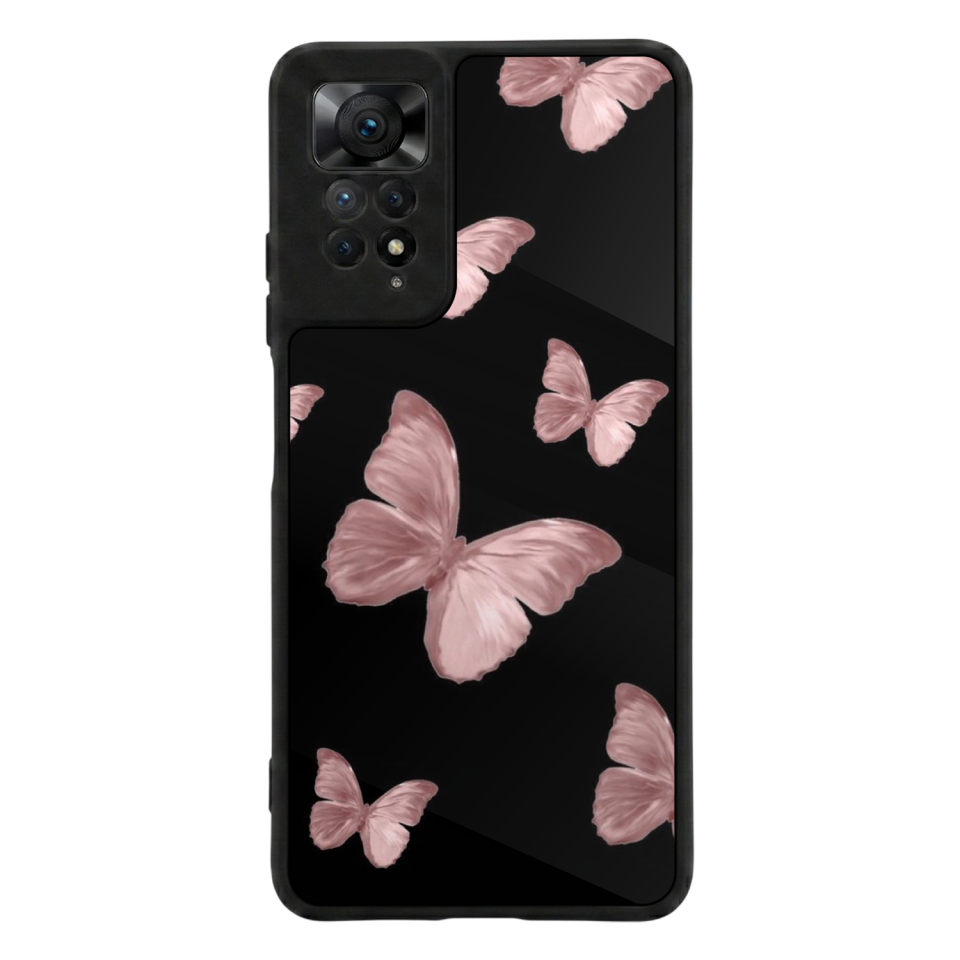 Xiaomi Redmi Note 12 Pro Uyumlu Kelebek Tasarımlı Glossy Premium Kılıf