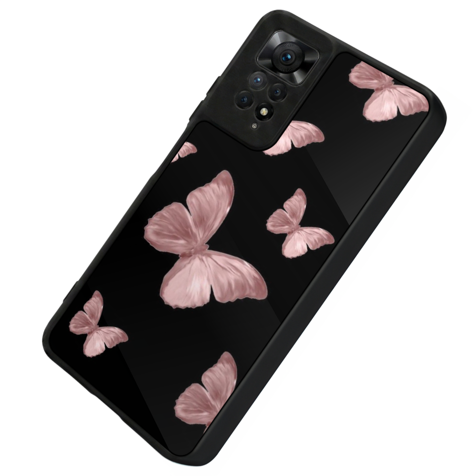 Xiaomi Redmi Note 12 Pro Uyumlu Kelebek Tasarımlı Glossy Premium Kılıf