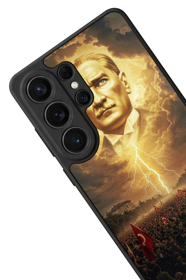 Samsung Galaxy S26 Ultra Uyumlu Mustafa Kemal Ataturk Tasarımlı Glossy Premium Kılıf