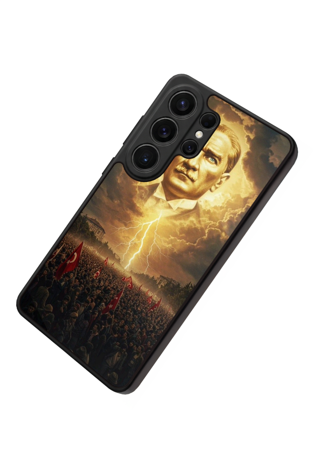Samsung Galaxy S26 Ultra Uyumlu Mustafa Kemal Ataturk Tasarımlı Glossy Premium Kılıf