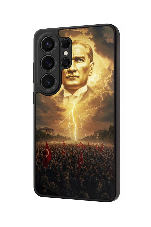 Samsung Galaxy S26 Ultra Uyumlu Mustafa Kemal Ataturk Tasarımlı Glossy Premium Kılıf