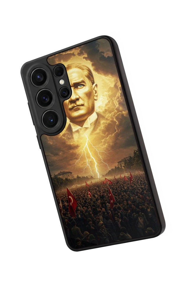 Samsung Galaxy S26 Ultra Uyumlu Mustafa Kemal Ataturk Tasarımlı Glossy Premium Kılıf
