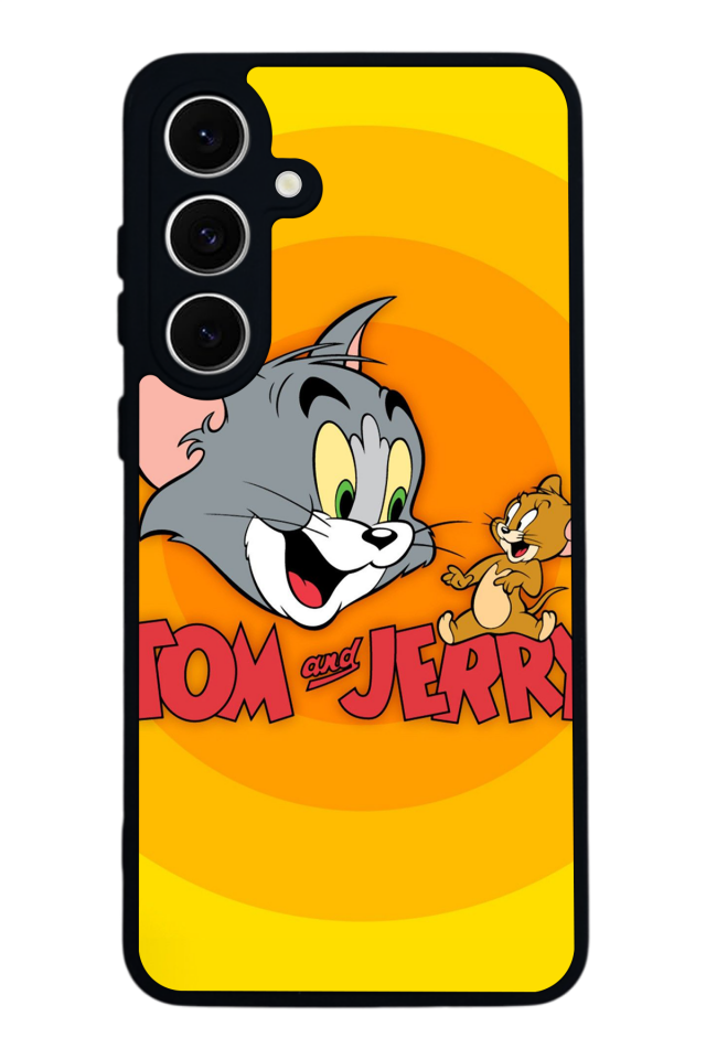 Samsung Galaxy S24 FE Uyumlu Tom And Jerry Tasarımlı Glossy Premium Kılıf