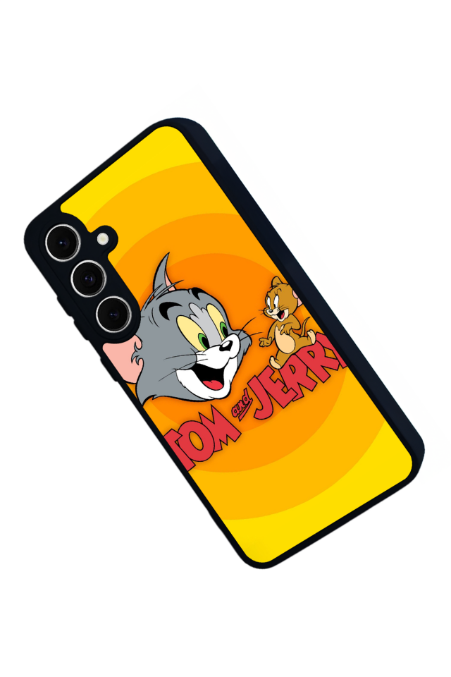 Samsung Galaxy S24 FE Uyumlu Tom And Jerry Tasarımlı Glossy Premium Kılıf