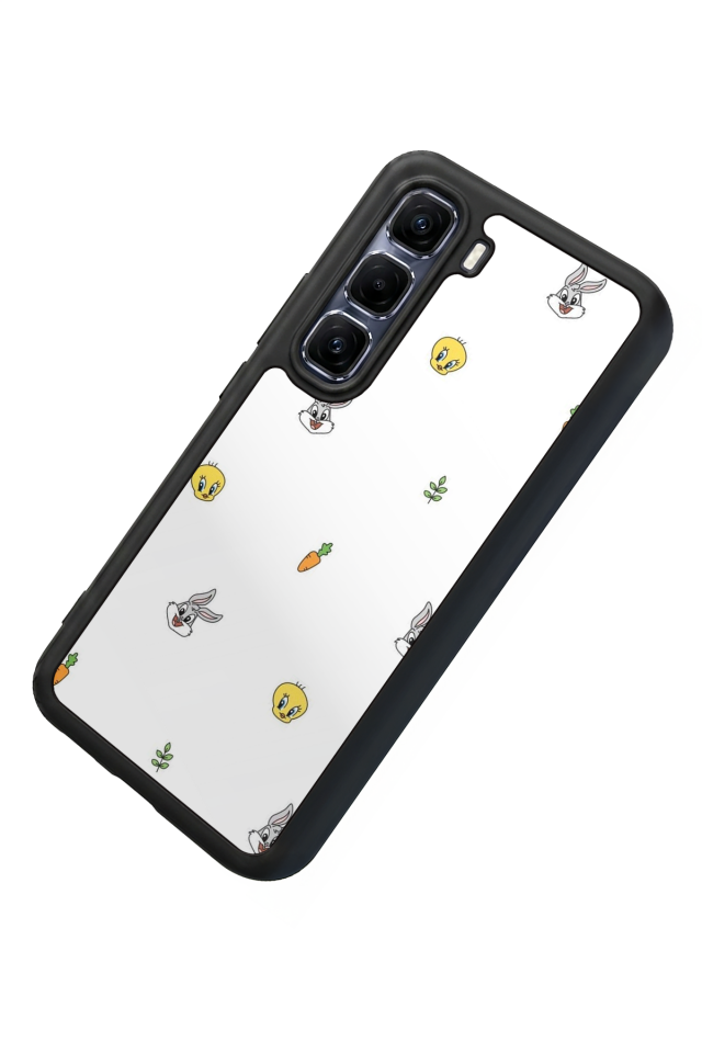 Infinix Hot 60 Pro Plus Uyumlu Tweety Tasarımlı Glossy Premium Kılıf