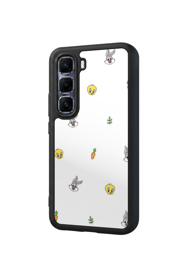 Infinix Hot 60 Pro Plus Uyumlu Tweety Tasarımlı Glossy Premium Kılıf