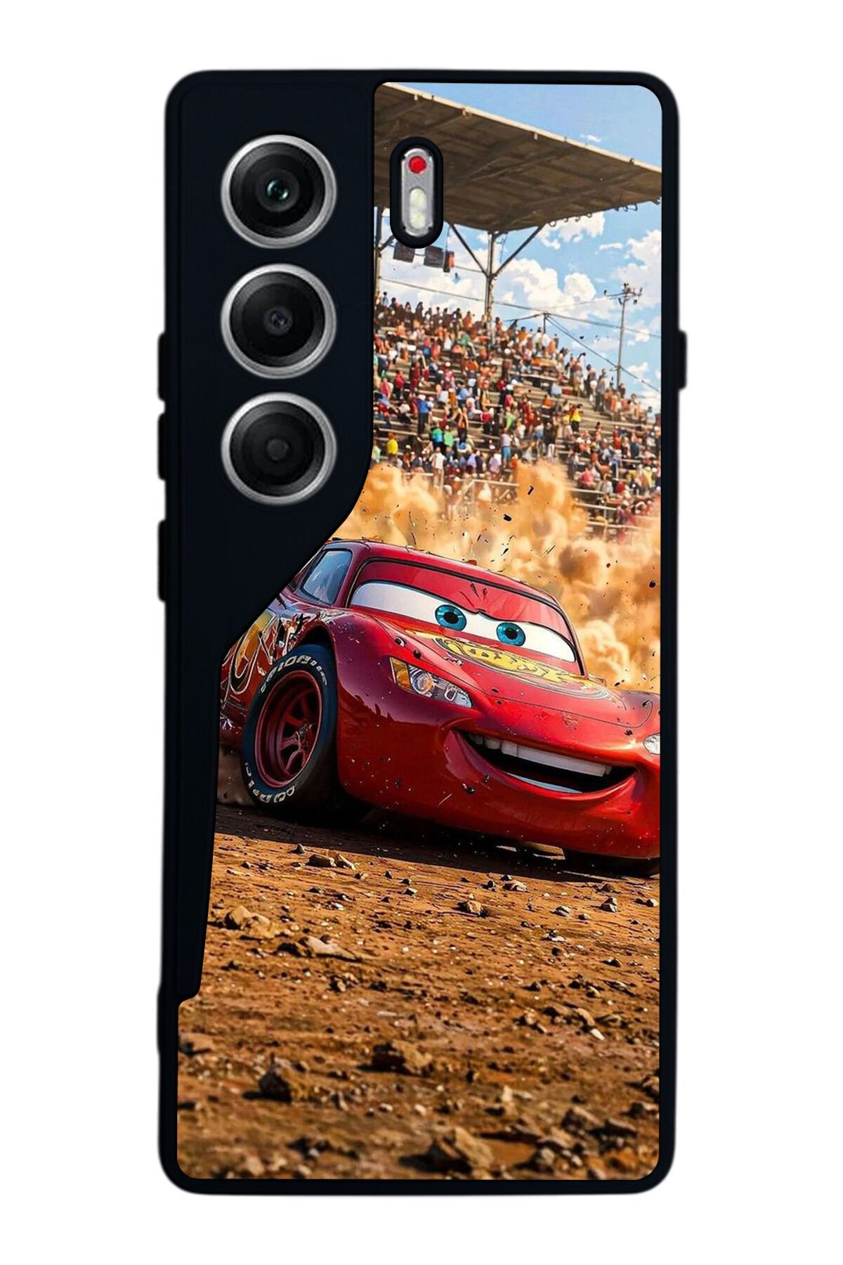 Tecno Camon 40 Uyumlu Şimsek McQueen Tasarımlı Glossy Premium Kılıf