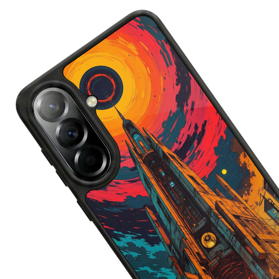 Samsung Galaxy A37 Uyumlu Abstract Tasarımlı Glossy Premium Kılıf