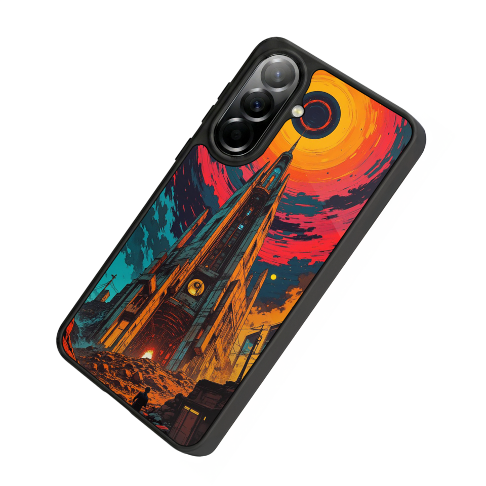 Samsung Galaxy A37 Uyumlu Abstract Tasarımlı Glossy Premium Kılıf