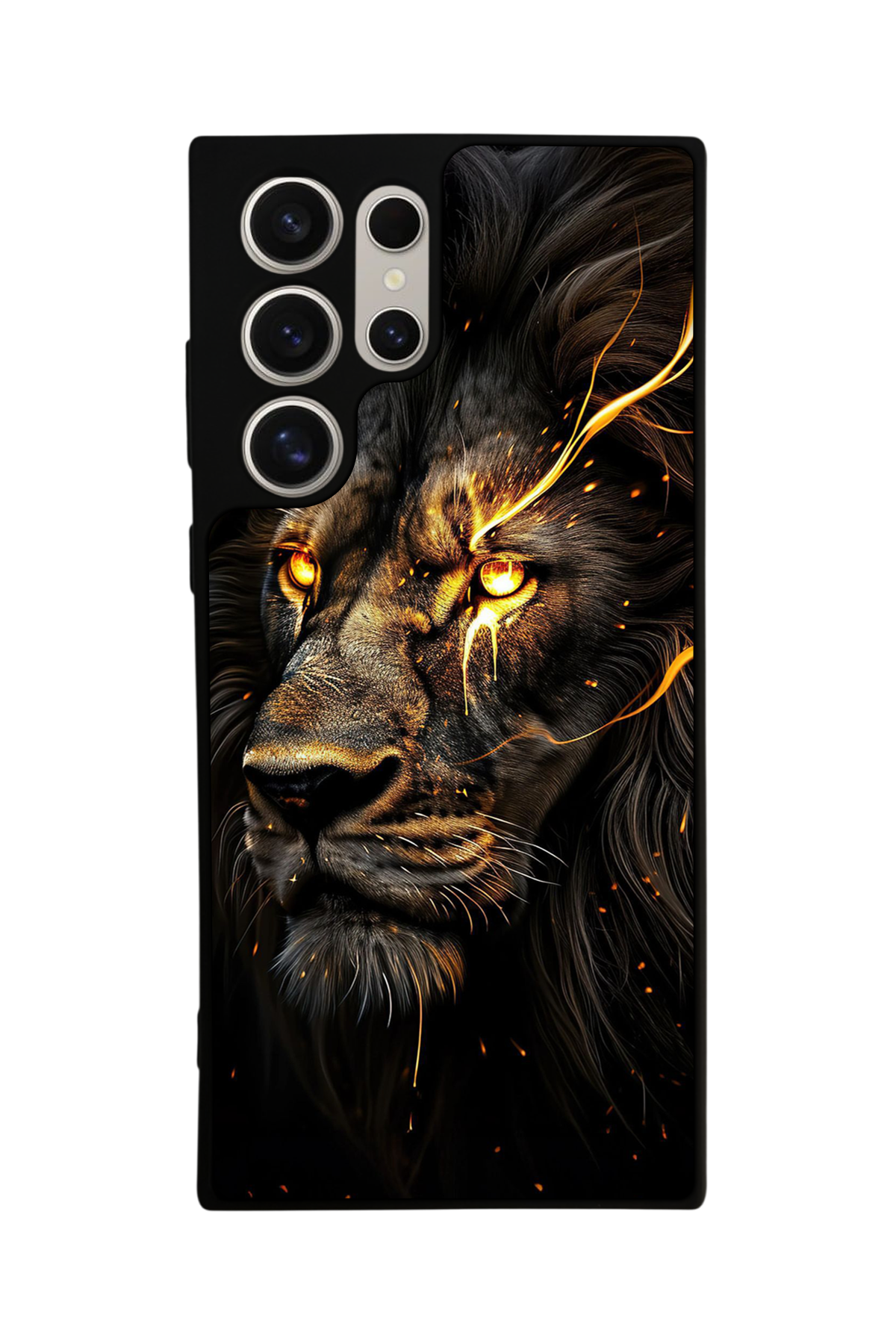 Samsung Galaxy S24 Ultra Uyumlu Aslan Tasarımlı Glossy Premium Kılıf