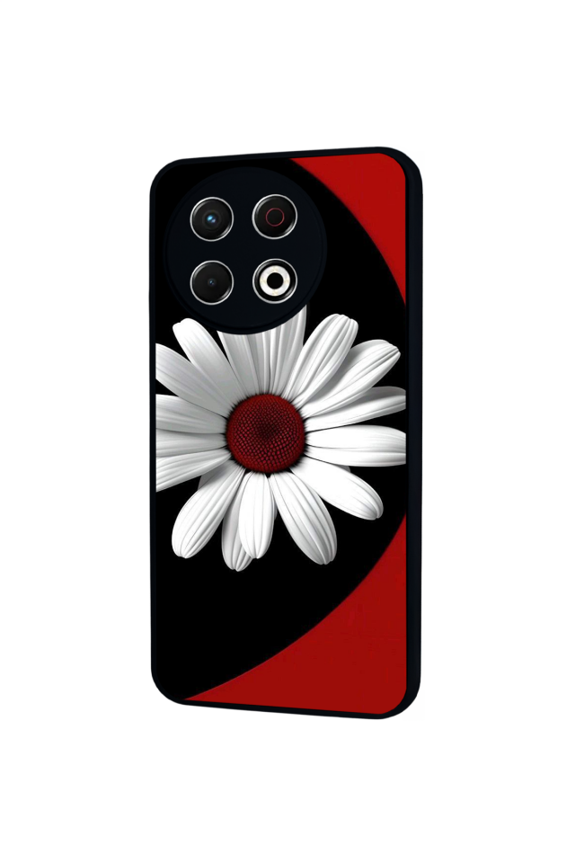 Tecno Spark 30 Pro Uyumlu Cicek Tasarımlı Glossy Premium Kılıf