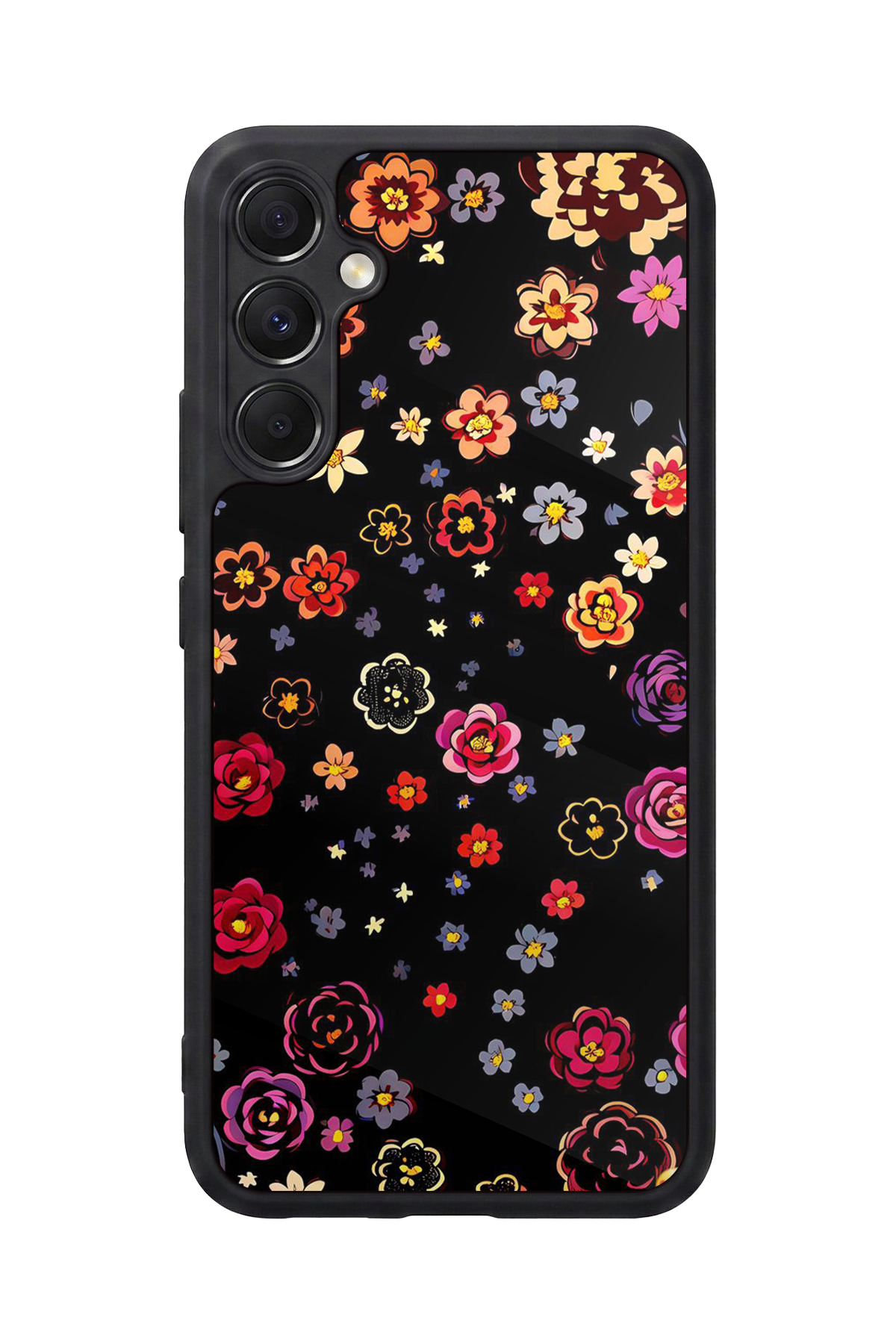 Samsung Galaxy M34 Uyumlu Floral Tasarımlı Glossy Premium Kılıf