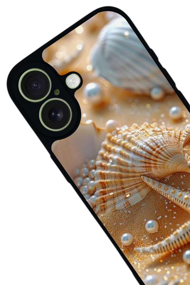 iPhone 17 Uyumlu  İnci Tasarımlı Glossy Premium Kılıf