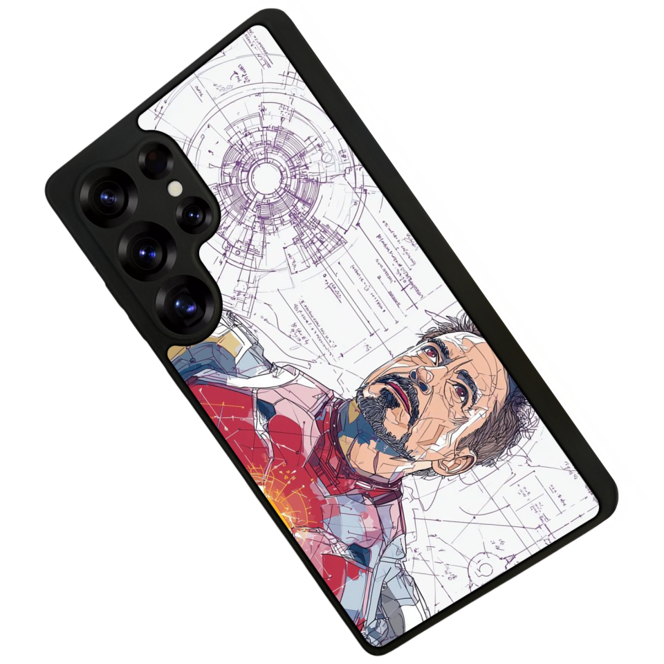 Samsung Galaxy S25 Ultra Uyumlu Iron Man ( Demir Adam ) Tasarımlı Glossy Premium Kılıf