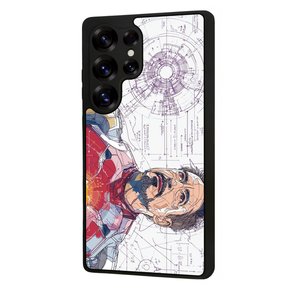 Samsung Galaxy S25 Ultra Uyumlu Iron Man ( Demir Adam ) Tasarımlı Glossy Premium Kılıf