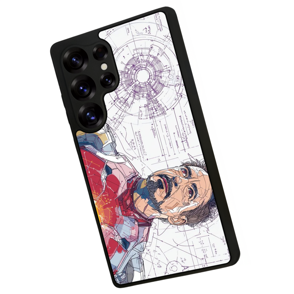 Samsung Galaxy S25 Ultra Uyumlu Iron Man ( Demir Adam ) Tasarımlı Glossy Premium Kılıf