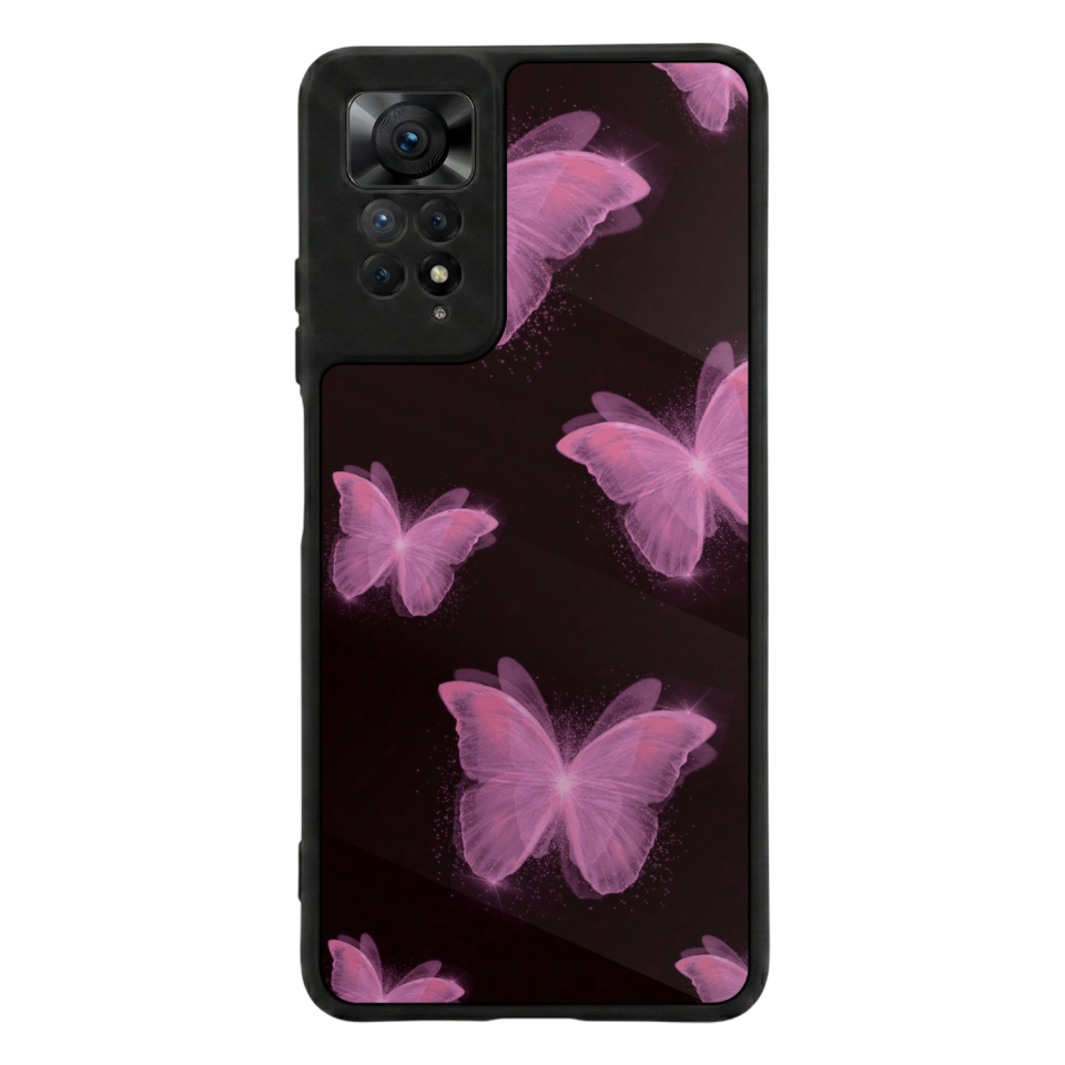 Xiaomi Redmi Note 12 Pro Uyumlu Kelebek Tasarımlı Glossy Premium Kılıf