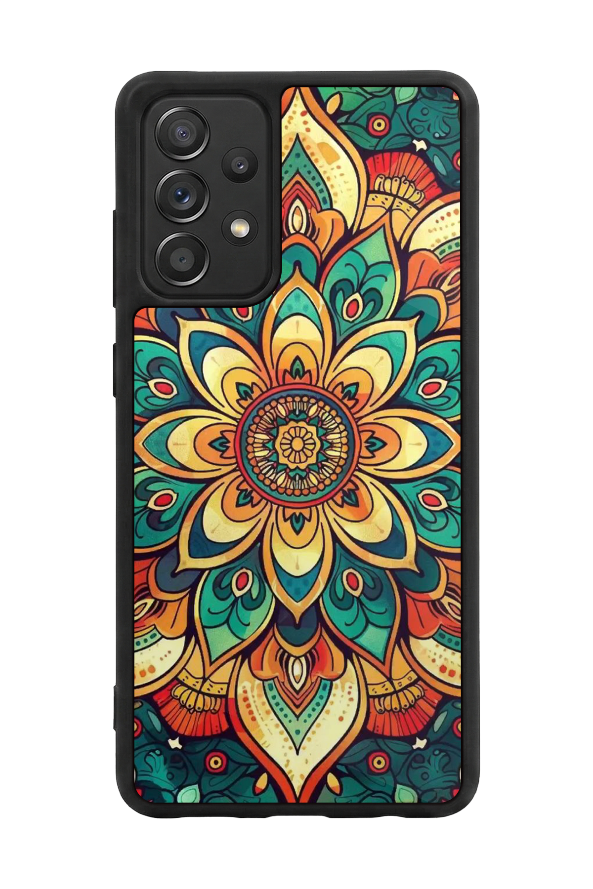Samsung Galaxy A72 Uyumlu Mandala Tasarımlı Glossy Premium Kılıf