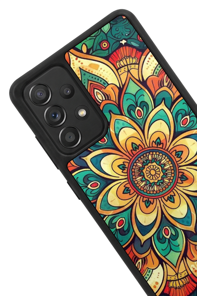 Samsung Galaxy A72 Uyumlu Mandala Tasarımlı Glossy Premium Kılıf