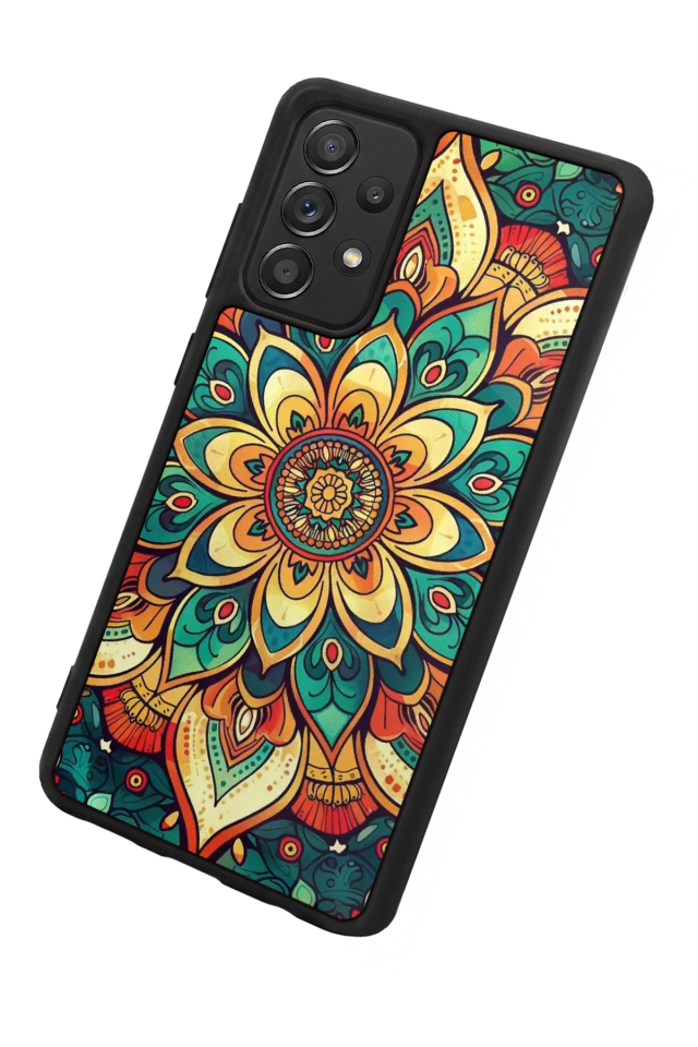 Samsung Galaxy A72 Uyumlu Mandala Tasarımlı Glossy Premium Kılıf