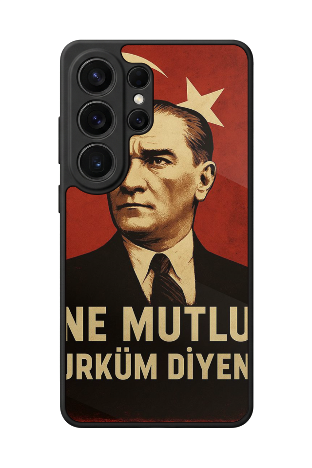 Samsung Galaxy S26 Ultra Uyumlu  Mustafa Kemal Ataturk Tasarımlı Glossy Premium Kılıf