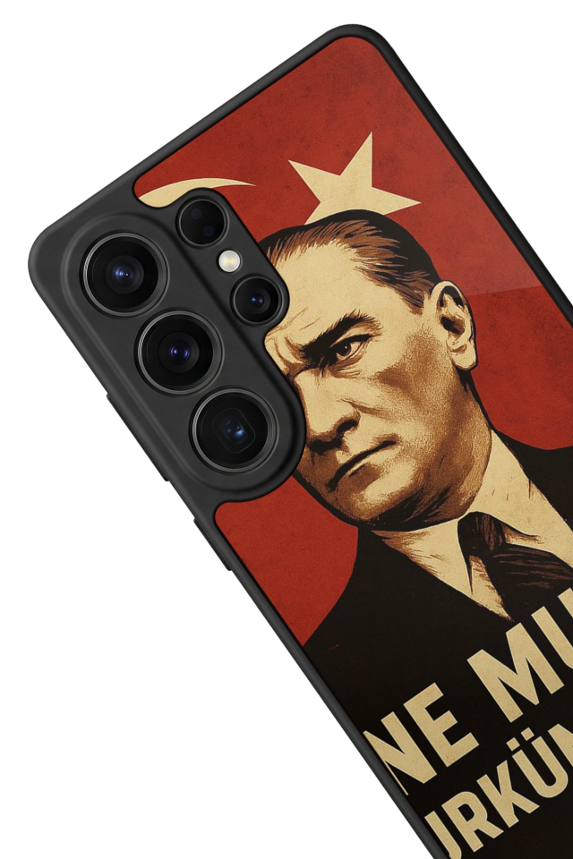 Samsung Galaxy S26 Ultra Uyumlu  Mustafa Kemal Ataturk Tasarımlı Glossy Premium Kılıf