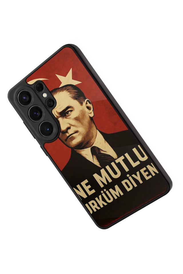 Samsung Galaxy S26 Ultra Uyumlu  Mustafa Kemal Ataturk Tasarımlı Glossy Premium Kılıf