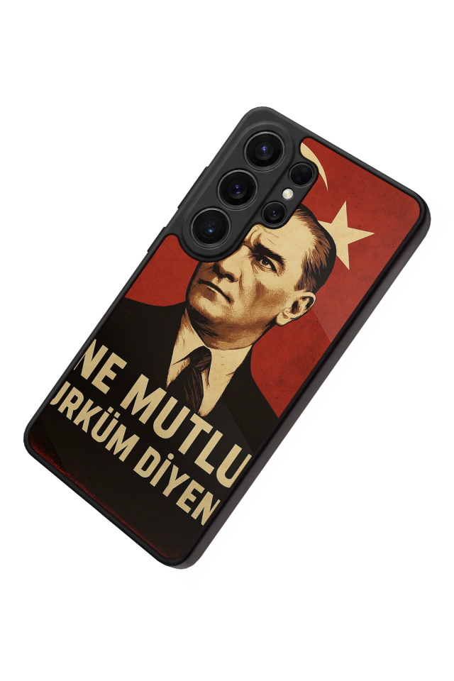 Samsung Galaxy S26 Ultra Uyumlu  Mustafa Kemal Ataturk Tasarımlı Glossy Premium Kılıf