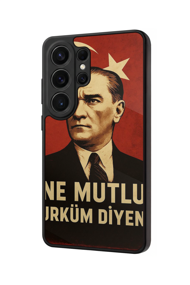 Samsung Galaxy S26 Ultra Uyumlu  Mustafa Kemal Ataturk Tasarımlı Glossy Premium Kılıf