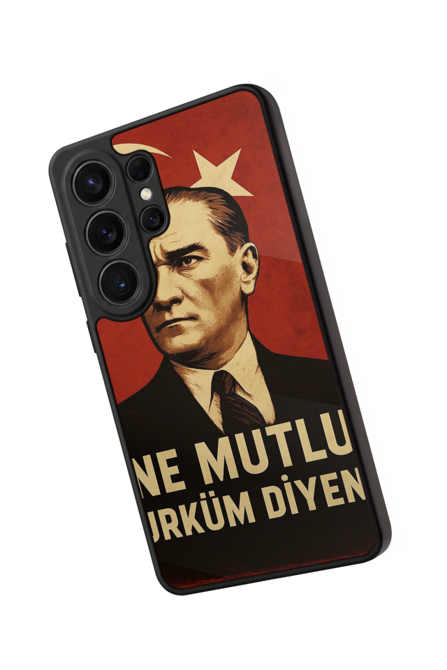 Samsung Galaxy S26 Ultra Uyumlu  Mustafa Kemal Ataturk Tasarımlı Glossy Premium Kılıf