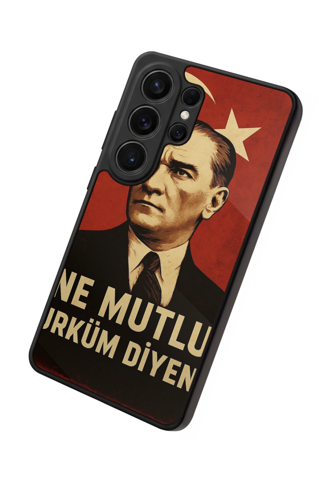 Samsung Galaxy S26 Ultra Uyumlu  Mustafa Kemal Ataturk Tasarımlı Glossy Premium Kılıf