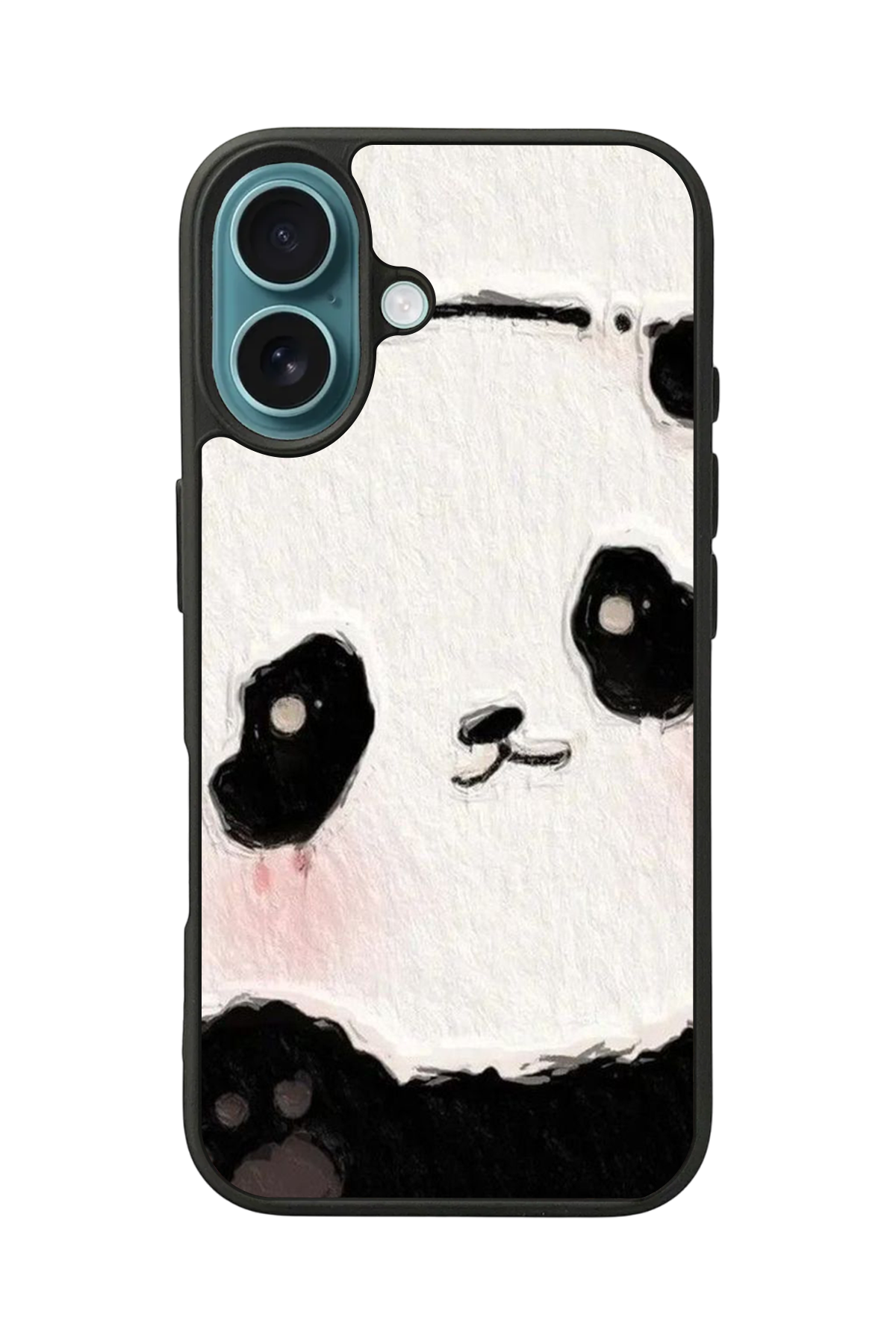 iPhone 16 Plus Uyumlu Panda Tasarımlı Glossy Premium Kılıf
