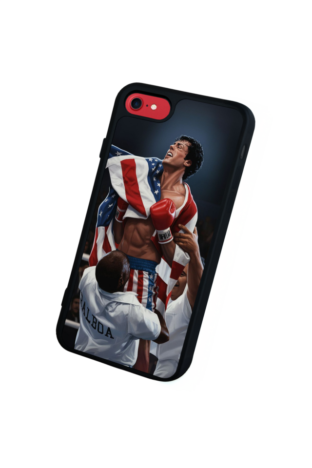 iPhone SE Uyumlu Rocky Tasarımlı Glossy Premium Kılıf