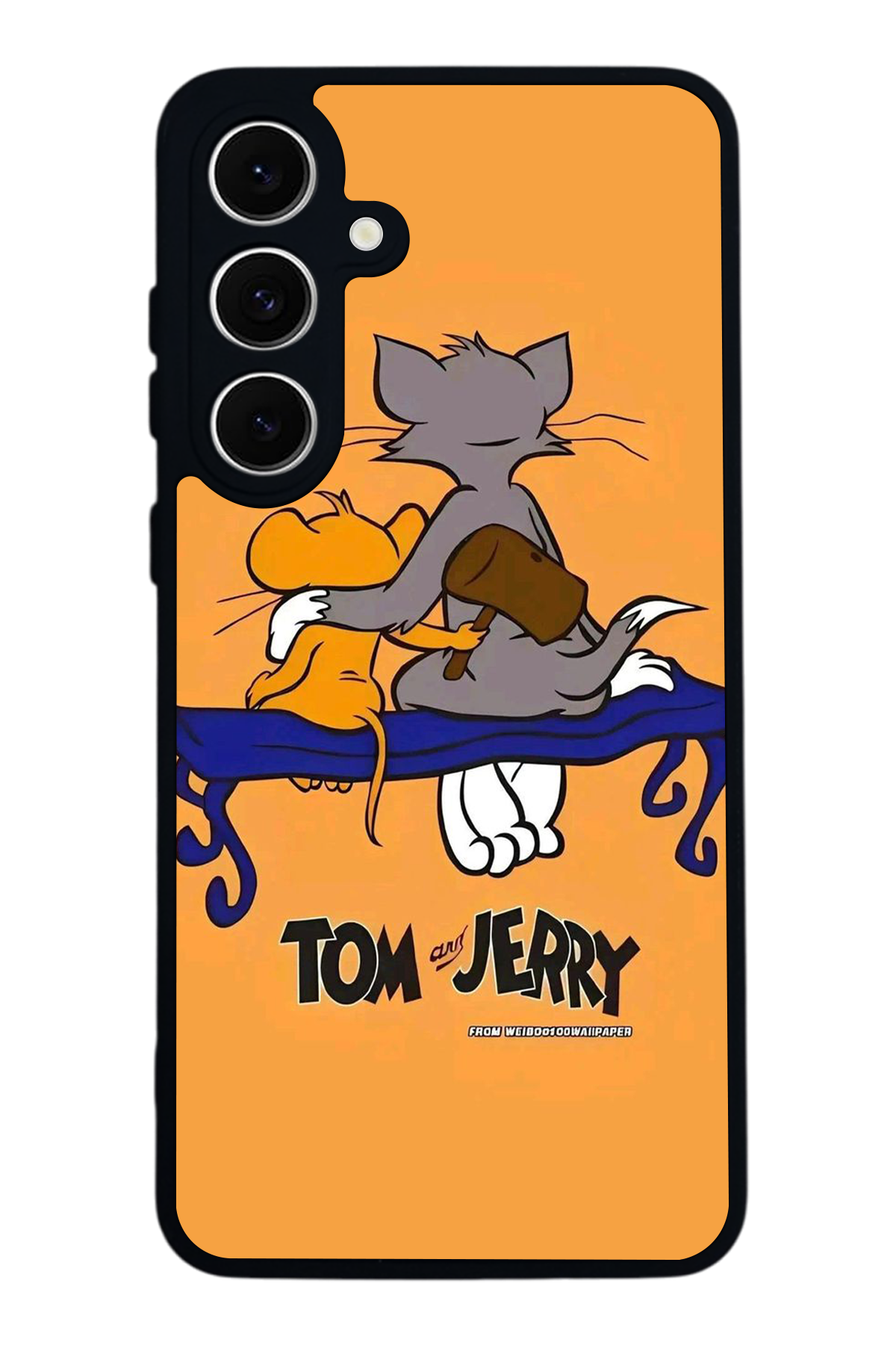 Samsung Galaxy S24 FE Uyumlu Tom And Jerry Tasarımlı Glossy Premium Kılıf