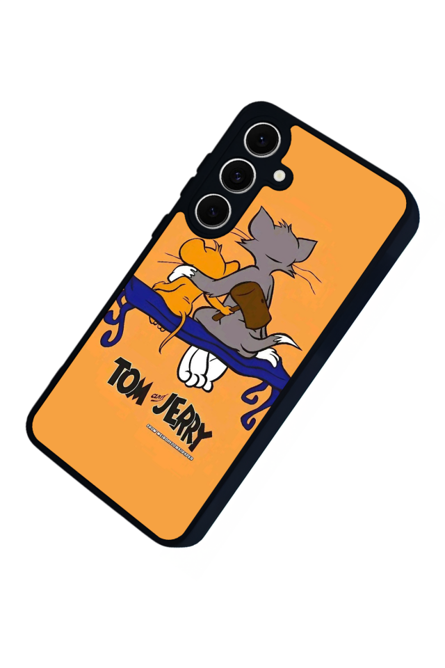 Samsung Galaxy S24 FE Uyumlu Tom And Jerry Tasarımlı Glossy Premium Kılıf