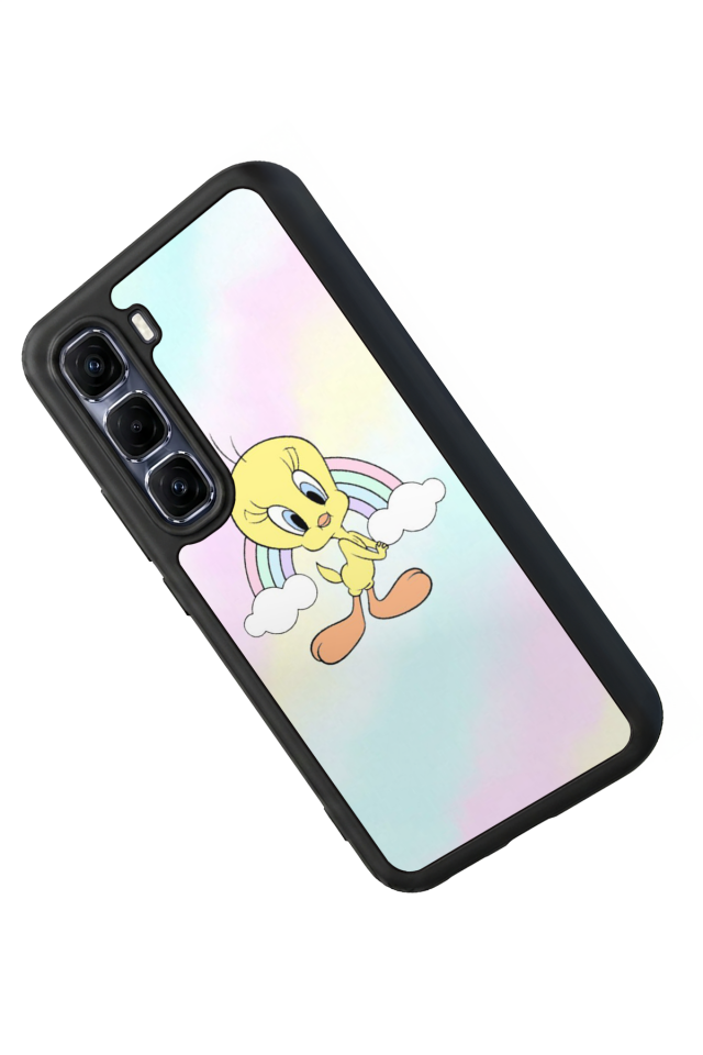 Infinix Hot 60 Pro Plus Uyumlu Tweety Tasarımlı Glossy Premium Kılıf