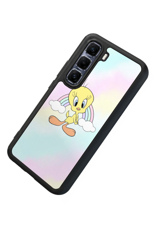 Infinix Hot 60 Pro Plus Uyumlu Tweety Tasarımlı Glossy Premium Kılıf