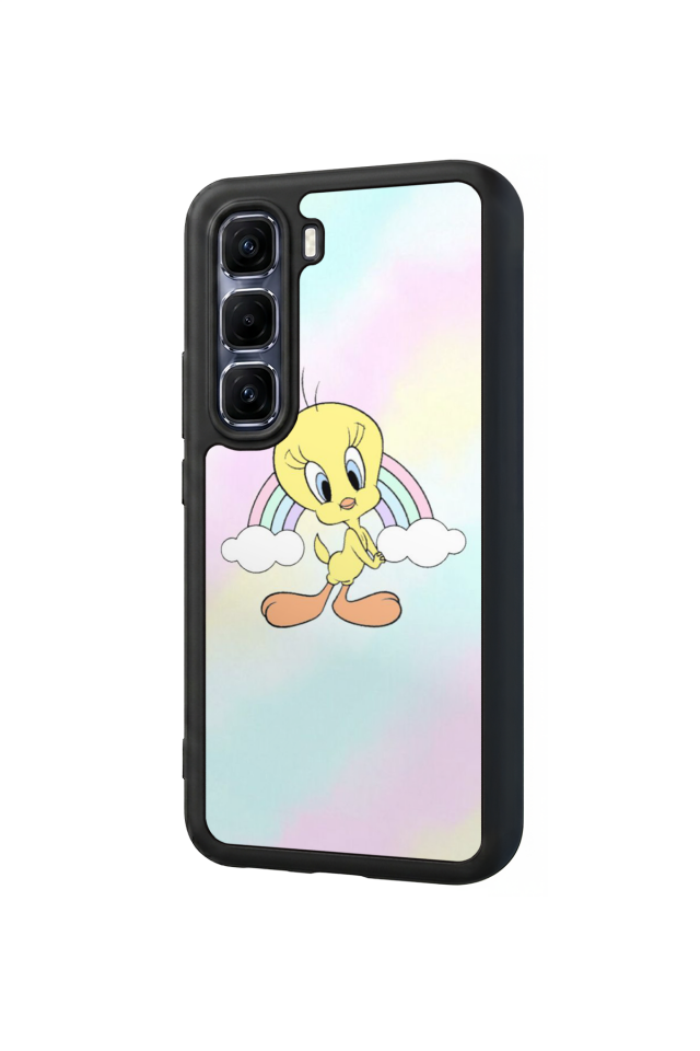 Infinix Hot 60 Pro Plus Uyumlu Tweety Tasarımlı Glossy Premium Kılıf