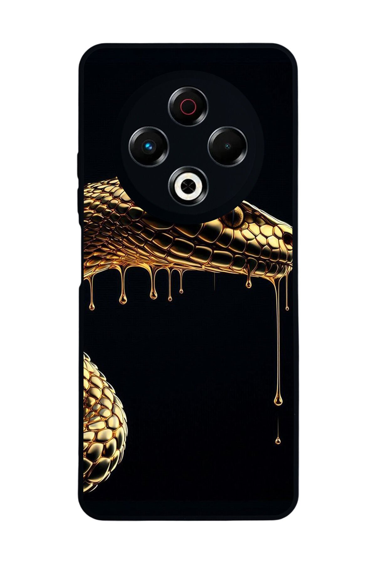 Tecno Spark 30 Uyumlu Yılan Tasarımlı Glossy Premium Kılıf