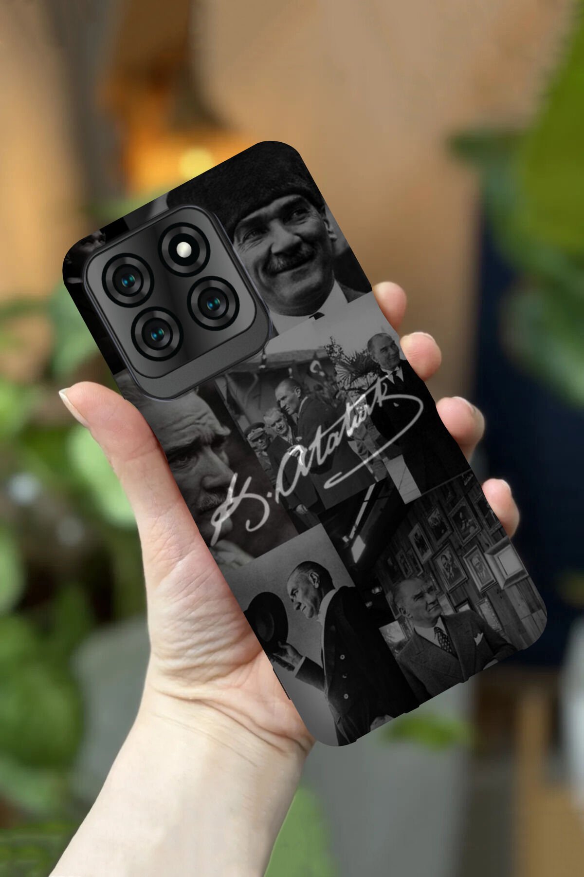 Reeder S71 Uyumlu Kamera Korumalı Atatürk Desenli HD Baskılı Silikon Kılıf