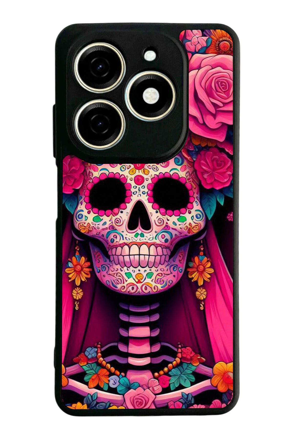 Infınıx Smart 8 Pro Uyumlu KuruKafa Tasarımlı Glossy Premium Kılıf