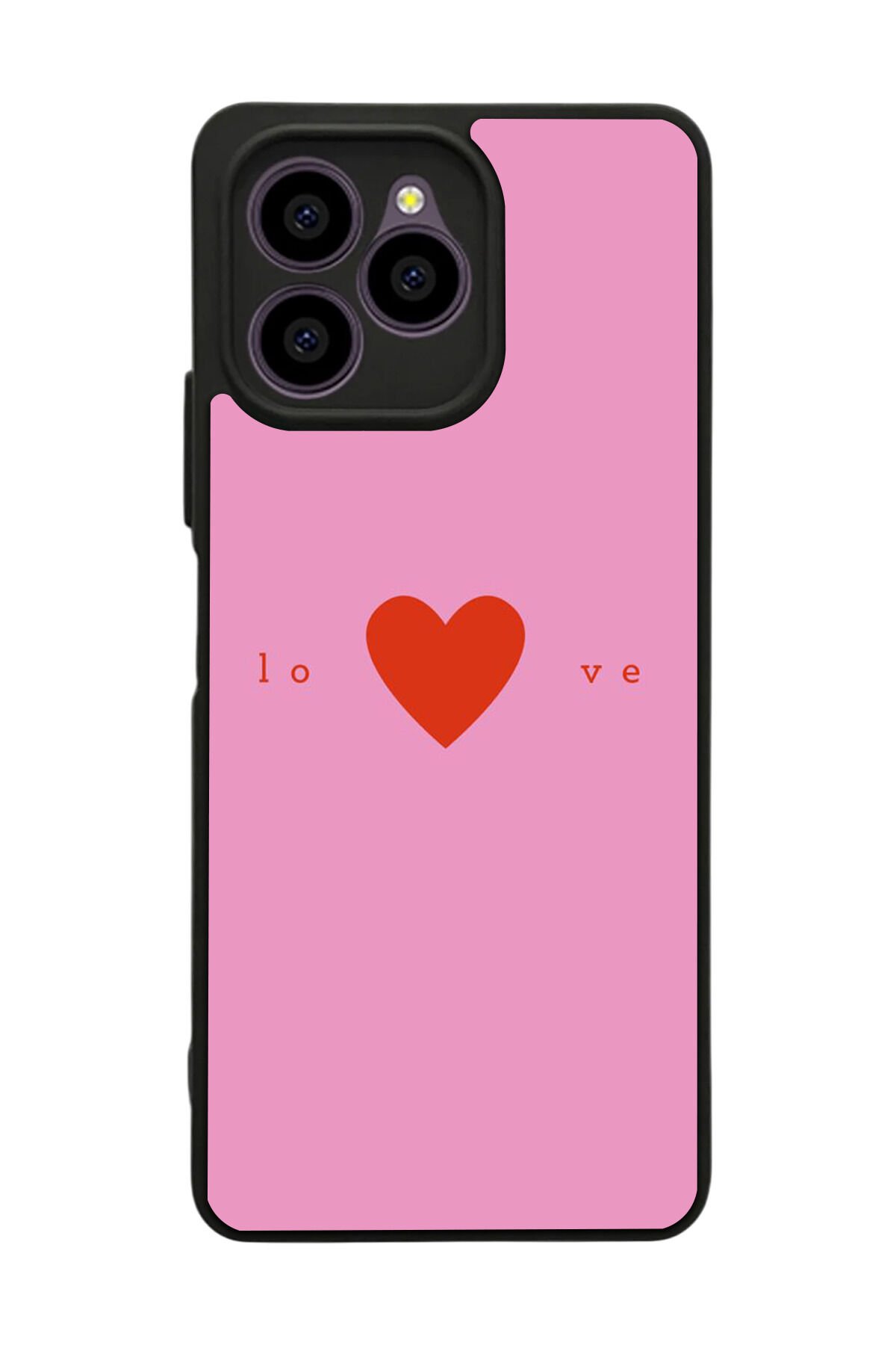Omix X6 Uyumlu Kalp Love Tasarımlı Glossy Premium Kılıf